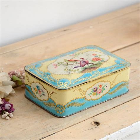 Vintage French Metal Box 